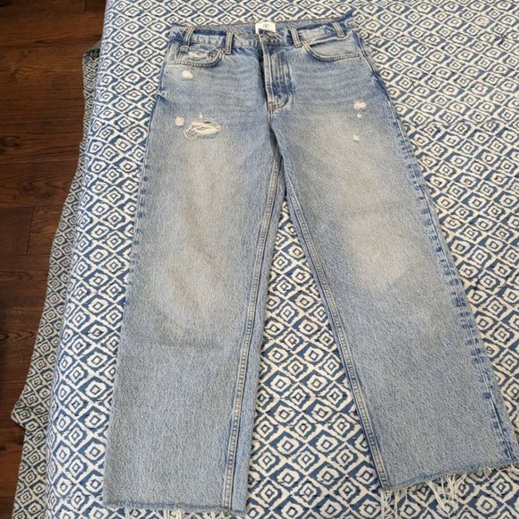 Anine Bing Cropped Straight Leg Jeans - Picture 3 of 9